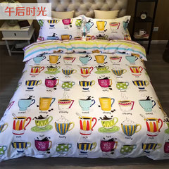 Summer simple IKEA four cotton single man double cotton bedding 1.5/1.8m bedding quilt set up afternoon time 1.5m (5 ft) bed