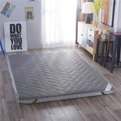 Thickening 10cm tatami sponge mattress, student dormitory floor bed, 1.5m1.8 m folding cushion 1.2 thickened 4D breathable 10 cm - Grey sent pillow 90*190cm