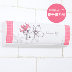 Original new style flower, thousand bone hanging type air conditioner cover, countryside cloth cloth hang dustproof cover, all inclusive air conditioning cover 1p1.5p horse All inclusive 98x21x31cm