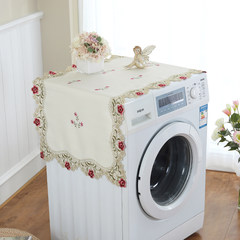 Embroidered towel American rural refrigerator washing machine air conditioning cabinet cover dustproof cover cover universal cover towels Square: 110*110cm