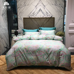 European style American cotton pattern, 60 long staple cotton satin four sets, cotton 1.8m wedding bedding, bedsheet 6 Ollie 1.5m (5 ft) bed.