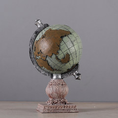Globe retro decoration creative window soft decoration office study the living room living room Home Furnishing gift items Green YY600-A without book globes