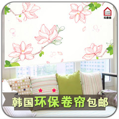 Import pattern rolling shutter, natural style bedroom, living room, kitchen, environmental protection, heat insulation, lifting curtain, rolling curtain, customized product