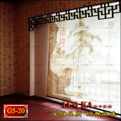 Translucent shading curtain shutter entrance Home Furnishing bedroom curtain auspicious Chinese custom partition