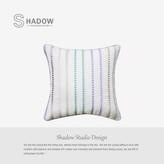 Shadow/'s model designer models / cushion / pillow / dream princess series / colorful embroidery / Purple 45X45cm [containing pillow]