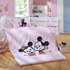 Lovo home textiles children cartoon cute suite three / seven pieces of kit, Pengbao Penguin bedding bag, Disney W-DAD0145-3