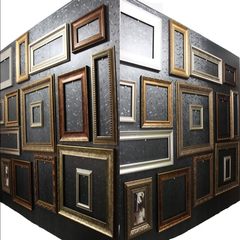 相框 画框定做批发 欧式 美式 实木 ps装饰线条  画框墙 油画框 150x180cm粉色 不同款式价格不同