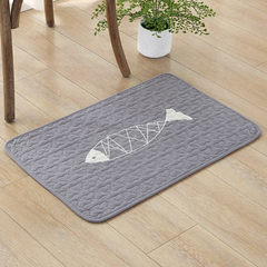 The lovely fish IKEA cotton mat mat mat mat bedroom bedside floor mat household water 40× 60CM