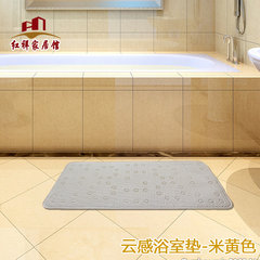 Floor mat, bathroom door, antiskid mat, bathroom shower mat, shower room, shower toilet, water cushion pad, door mat 91cmX43cm 3D cloud feel bathroom mat - Beige