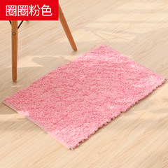Long staple absorbent pad into the mat anti-skid carpet mats Home Furnishing bathroom mat kitchen mats Custom size please consult customer service Pink circle