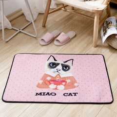 Japanese cartoon home pad meow star kitchen bedroom door mat mat mat bathroom toilet water 50X120CM Tiffany