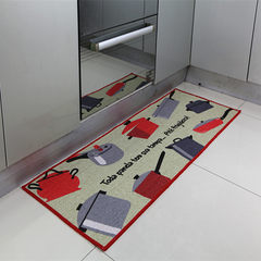 Cleaning warehouse huidou kitchen long floor mat bathroom anti-skid absorbent pad bedroom door mat foot pad latex sole can be machine washed 40× 60CM kitchen life