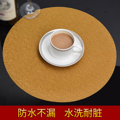 Circular mat pad, European waterproof table mat, PVC Western dish cushion, tableware mat, coaster, bowl, mat cloth