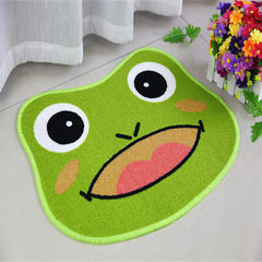 Special price: huiduo cute cartoon floor mat for children, toilet mat, anti-skid foot pad, door mat, latex 40× 60CM frog prince
