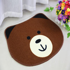 Special price: huiduo cute cartoon floor mat for children, toilet mat, anti-skid foot pad, door mat, latex 40× 60CM brown bear
