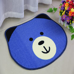 Special price: huiduo cute cartoon floor mat for children, toilet mat, anti-skid foot pad, door mat, latex 40× 60CM blue bear