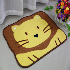 Special price: huiduo cute cartoon floor mat for children, toilet mat, anti-skid foot pad, door mat, latex 40× 60CM yellow lion