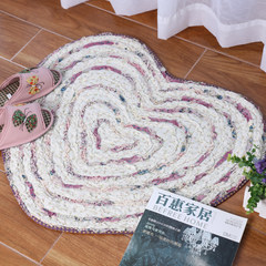 Gucci Cotton Quilted pad love Korean garden mat mat cloth cotton machine washable mat Peach 30*50cm Love B
