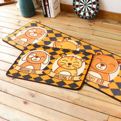 Cute cartoon animal mat mat table mat bedroom living room carpet strip bathroom dirty absorbent pad 40× 60CM Sweet smiling