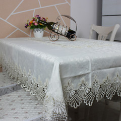 1033 cloth fabric lace tablecloth table cloth round tablecloth table garden bedside cabinet cover European TV 80*80cm