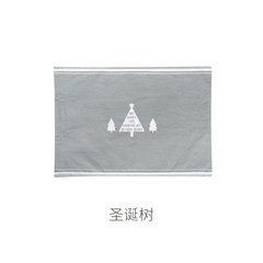 Nordic simple thickening meal pad, baking cloth napkins, table mats, printing cloth, dinner plates, mats, heat insulation pad christmas tree Customized do not change, take the change