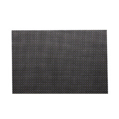Mat PVC Japanese high-end European Plain heat insulation mat table mat cloth pad pad pad washing Western-style food bowl plate Black mat