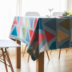 Nordic canvas table cloth, Zakka fabric, home triangle dining table, rural coffee table cloth Customized do not change, take the change