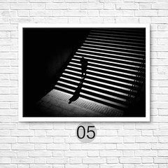Black and white abstract creative decoration painting Nordic modern simple living room framed painting dining room cafe hanging wall painting 23 cm *28 cm simple black wood grain frame white frame 05 oil painting cloth mulch + low reflection organic glass