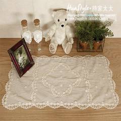 Goods in stock！ Korea South Korea square rectangular table / desk lace tablecloth table mat Back towel 67*78