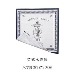Shipping Japanese cotton cloth napkin pad plate fabric insulation pad Western-style food English student mat table mat English kettle