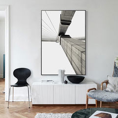 Bai Xuan, modern style art photography, black and white hanging painting, living room decoration painting, office murals, triple painting 50*60 (CM) Other types B paragraph - Extension Home brand originality