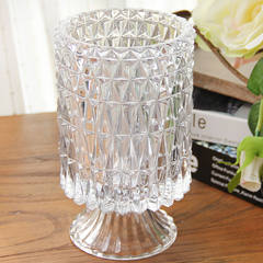 In the light of European fashion transparent crystal glass vase vase crystal vase vase decorated with ornaments
