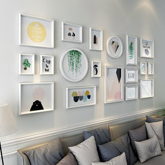 Ins Nordic style decorative photos, wall clips, sofa, background, wall, children's room, one wall, photo frame combination