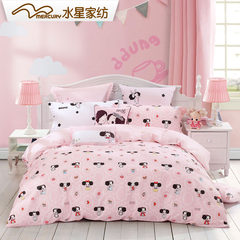Mercury home textile, cotton twill printing four sets, winter own new winter series cartoon Suite New clothes made in winter 1.2m (4 feet) bed