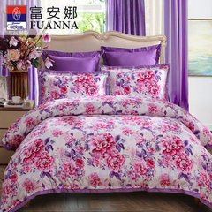 Fuanna, cotton wool, bedding, four piece set, cotton bed set, 4 sets, charm, color, 1.5m (5 feet) bed.