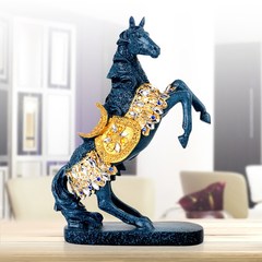Lucky horse decoration decoration decoration Home Furnishing Office Bookcase study living room exquisitely housewarming opening Immediately to property (new blue)