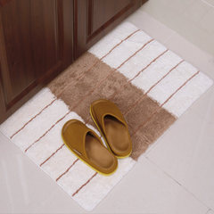 Absorbent mat, floor mat, bathroom, bathroom door, slip mat, cotton plush, bathroom mat, carpet mat, about 50*80cm meters of coffee spacer.