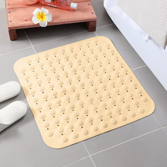 TPR insipid bath mat, bathroom floor mat, shower room cushion, suction cup, bath mat, carpet, dot 36×, 71CM [environmental protection material] (cream yellow).
