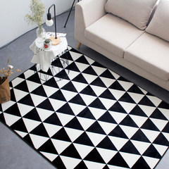 Thickening Nordic simple wind multifunctional Non Gel crystal velvet mat carpet can be hand washed, machine washable and foldable 40× 60CM GL- oblique triangle.
