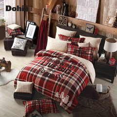 Like winter 2017 new four Suite 4 Broolyn thick sanding warm a simple man Bed linen 1.5m (5 feet) bed