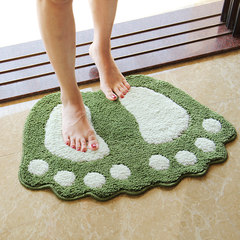 Non slip bath mats bathroom toilet toilet mat bedroom big feet water antiskid mat carpet cartoon 40× 60CM