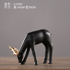 American country elk animal model room Home Furnishing resin decoration study soft decoration crafts creative decorations XY007 trumpet down deer