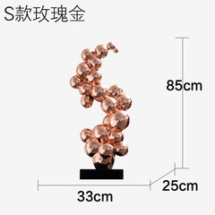 Moderno Hotel lobby sculpture crafts furnishings creative living room Home Furnishing jewelry ornaments gift ornaments S rose gold