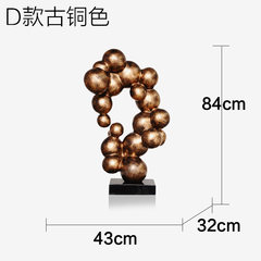 Moderno Hotel lobby sculpture crafts furnishings creative living room Home Furnishing jewelry ornaments gift ornaments D bronze