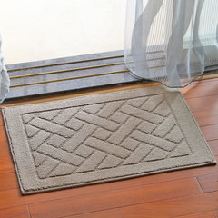Door mat foot mat porch door dust mat kitchen strip mat bathroom door anti-skid carpet 45× Short camel color of 70cm