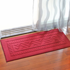 Door mat foot mat porch door dust mat kitchen strip mat bathroom door anti-skid carpet 45× 70cm irregular red