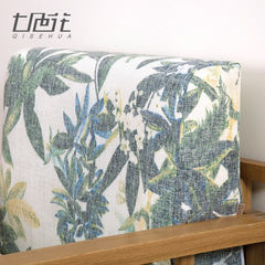 The modern green sofa cushion made of high density sponge cushion cushion Chinese rosewood wood custom cotton thickened H039-3A Back towel 67*78