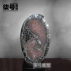 Lucky fashion art exhibition metal ornaments boutique new Chinese abstract sculpture and three-dimensional decoration
