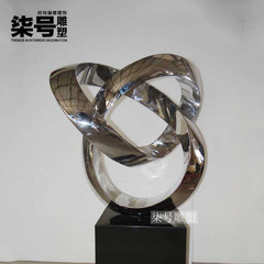 Abstract stainless steel decoration simple fashion fashion art sculpture Club lobby hardcover furnishings