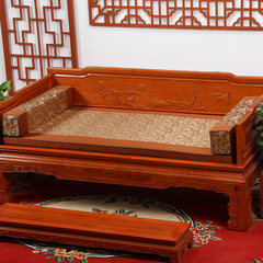Luohan mattress pillow red wood sofa cushions tatami mat MATS antique cushion palm cushion satin 1.2m breathable coffee fragrages 4.90 +17 vertical edges *110cm
